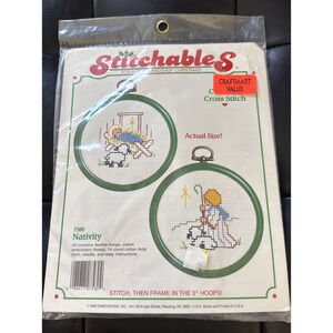 Dimension Stitchables NATIVITY Christmas Counted Cross Stitch‎ Kit 7580 Vintage